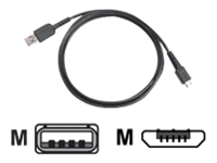 Zebra - USB cable - USB (M) to Micro-USB Type B (M) - for Zebra MC2200, MC3300-G, MC3300x, MC3330XR, MC3390xR, TC52-HC, TC57x, TC8300