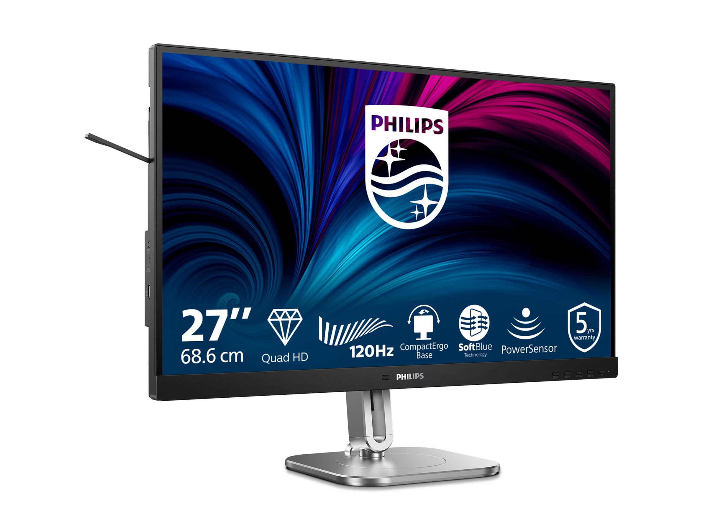 An image of Philips 27B2N4500 - 4000 Series - LED monitor - QHD - 27"