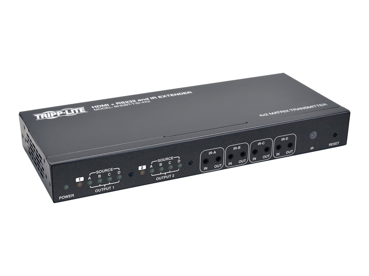 Tripp Lite HDBaseT HDMI Over Cat5e Cat6 Cat6a Extender Tranceiver, Serial and IR Control 4K x 2K 70m 230ft