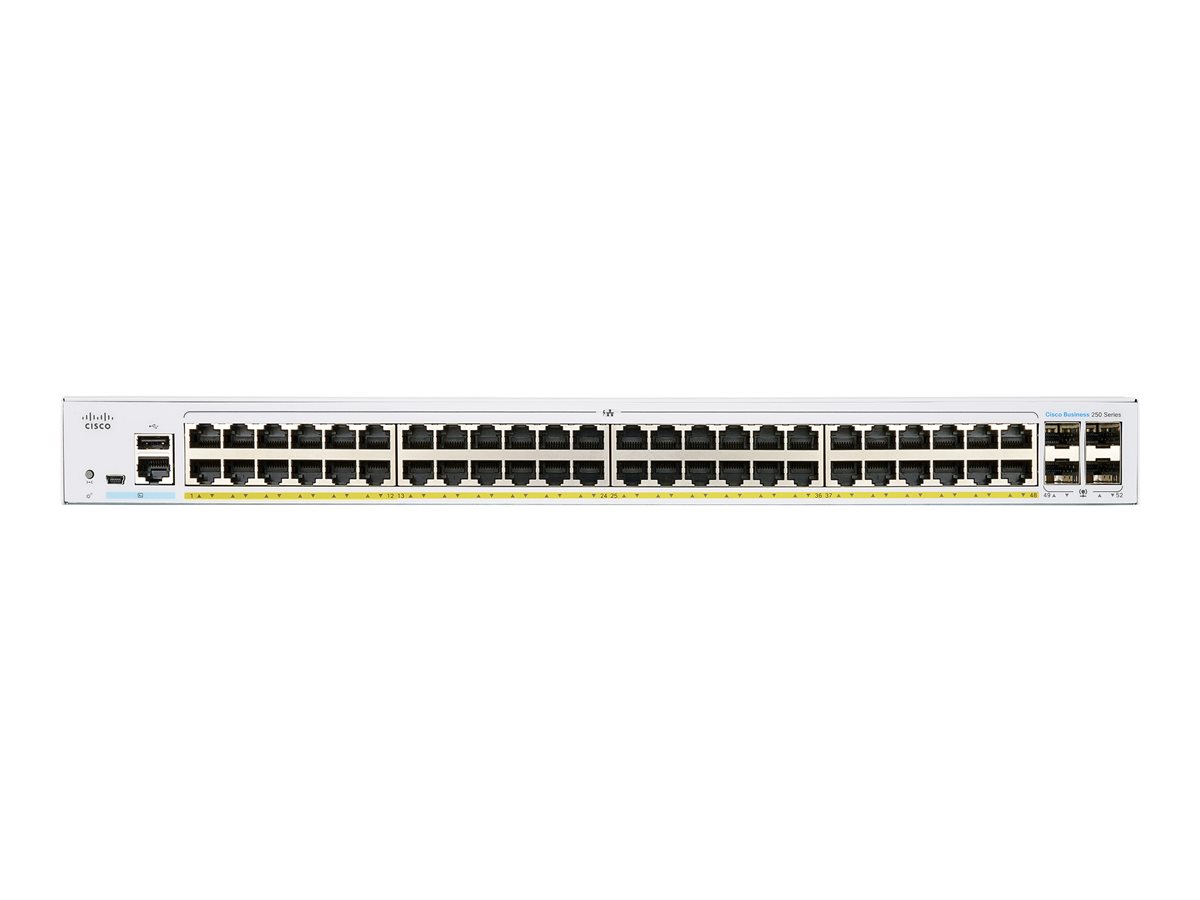Cisco Business 250 Series CBS250-48P-4G - přepínač - 48 porty - inteligentní - Lze montovat do rozvaděče – foto 2