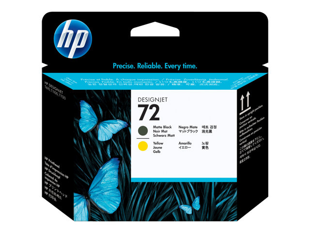 Image of HP 72 - yellow, matte black - printhead