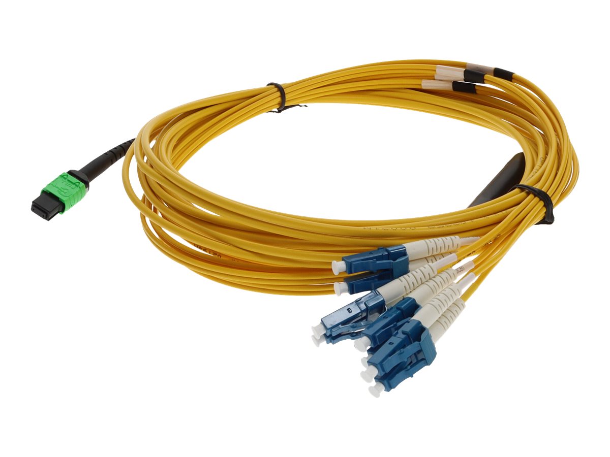 AddOn - Patch cable - MPO/UPC single-mode (F) to LC/UPC single-mode (M)