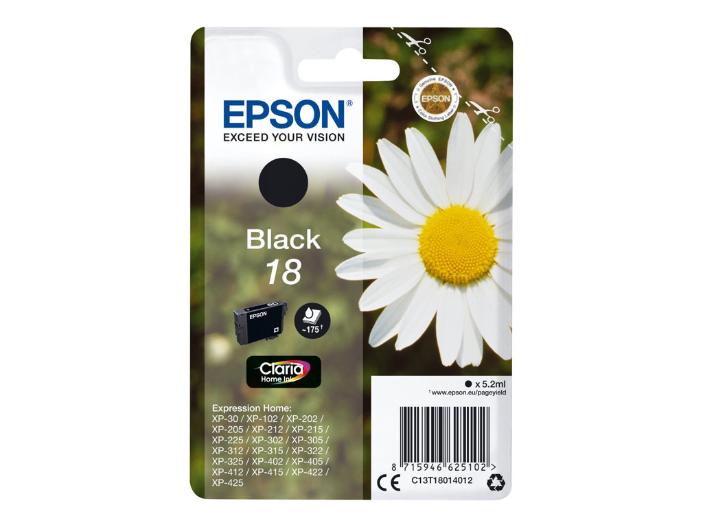 EPSON 4LB 18 black ink claria w/s