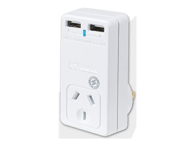 Sansai power adapter USB Product shot Right-angle 79250