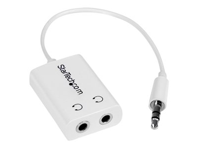 StarTech.com 3m White Slim 3.5mm Stereo Audio Cable - 3.5mm Audio Aux  Stereo - Male to Male Headphone Cable - 2x 3.5mm Mini Jack (M) White