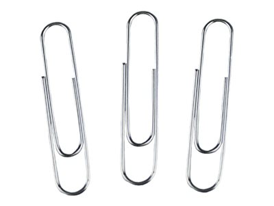 Whitecroft Essentials Large Paper Clips 32 Mm Plain Silver Pack Of 1000