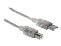 Manhattan USB 2.0 USB-kabel 3m Sølv Transparent