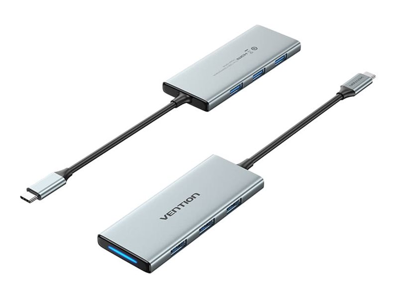 Vention docking station USB-C Product shot Multi-angle 78650