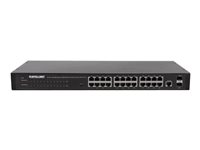 Intellinet 24-Port Network , 24-Port (RJ45), Rackmount, , 4 SFP,  Web-Smart,  Mbit Switch 24-porte Gigabit