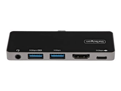 StarTech.com Adaptateur Multiport USB C - Vidéo Double HDMI 4K 60Hz - Hub  USB-A 5 Gbps à 2 Ports, 100W Power Delivery Pass-Through, GbE, SD/Micro SD