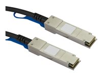 StarTech.com MSA Uncoded Compatible 5m 40G QSFP to QSFP Direct Attach Cable - 40 GbE QSFP Copper DAC 40 Gbps Low Power Passive Twinax Dobbelt-axial 5m 40GBase-kabel til direkte påsætning Sort