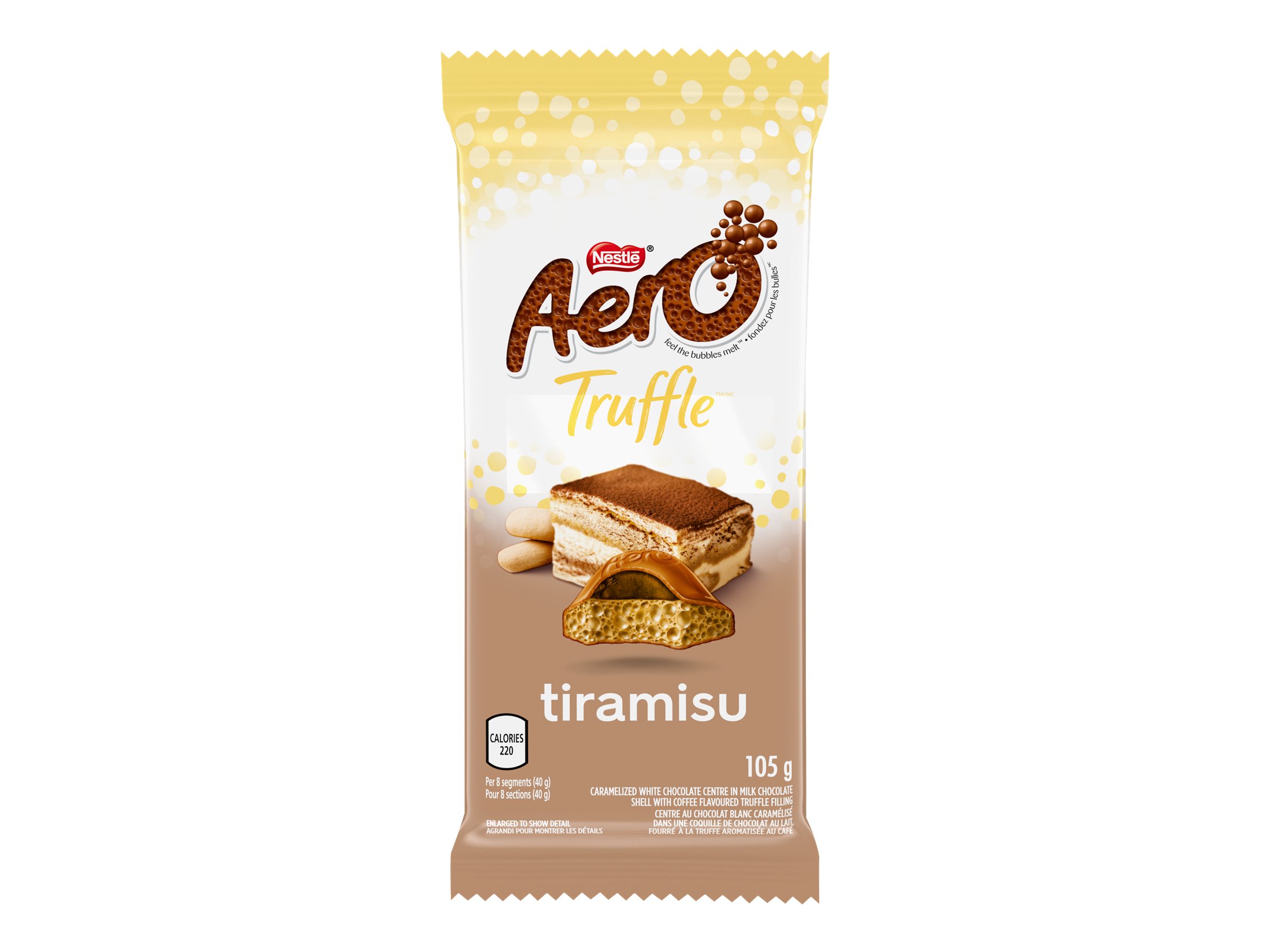 NESTLE Aero Truffle Milk Chocolate Bar - Tiramisu - 105g