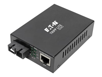 Tripp Lite Gigabit Singlemode Fiber to Ethernet Media Converter, POE+