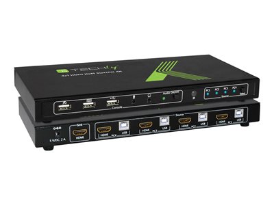TECHLY USB HDMI KVM Switch 4X1 4K2K