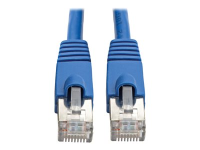 Eaton Tripp Lite Series Cat6a 10G Snagless Shielded STP Ethernet Cable (RJ45 M/M), PoE, Blue, 8 ft. (2.43 m)