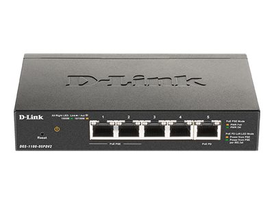 Image of D-Link DGS 1100-05PDV2 - switch - 5 ports - smart