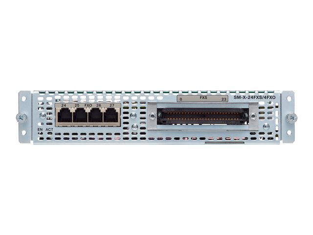 Cisco High-Density Analog Voice Service Module SM-X-24FXS/4FXO - Module ...