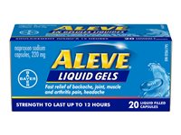 Aleve Liquid Gels - 220mg - 20s