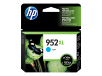 HP 952XL - 18 ml - High Yield - cyan - original - blister - ink cartridge - for Officejet 8702; Officejet Pro 77XX, 82XX, 87XX