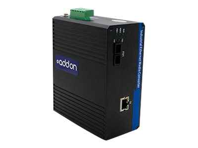 AddOn 100Mbs 1 RJ-45 to 1 FC Industrial Media Converter