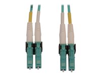 Eaton Tripp Lite Series 400G Multimode 50/125 OM4 Switchable Fiber Optic Cable (Duplex LC-PC M/M), LSZH, Aqua, 1 m (3.3 ft.) 