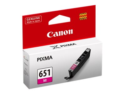 Canon CLI-651M magenta original ink Product shot Left-angle 79150