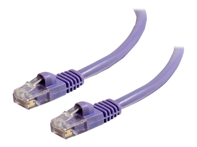 C2G Cat5e Booted Unshielded (UTP) Network Patch Cable - patch kabel - 5 m - purpurová – foto 2