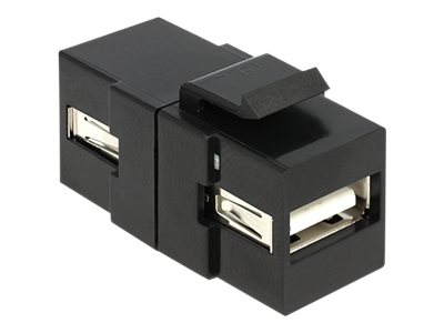 Keystone Delock USB A Buchse schwarz - 86367