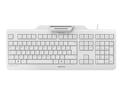 Cherry Secure Board 1.0 - Keyboard - With Nfc - Pan Nordic - White Grey