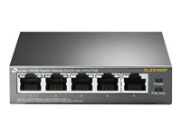 TP-LINK TL-SG1005P - Switch - unmanaged - 4 x 10/100/1000 (PoE) + 1 x 10/100/1000 - desktop - PoE (56 W)