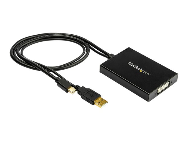 Image of StarTech.com Mini DisplayPort to Dual-Link DVI Adapter - USB Powered - Dual Link Connectivity - Black - DVI Active Display Converter (MDP2DVID2) - video converter - black