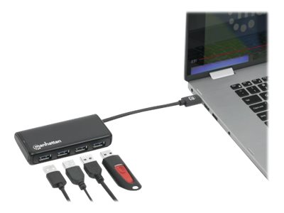 MANHATTAN 164924, Kabel & Adapter USB Hubs, MH 4-Port 164924 (BILD5)