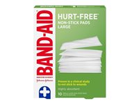 BAND-AID Hurt-Free Non-Stick Pads - Large - 10s