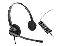 Poly EncorePro 525 - EncorePro 500 series - headset - on-ear - wired - USB-A - black - Certified for Microsoft Teams