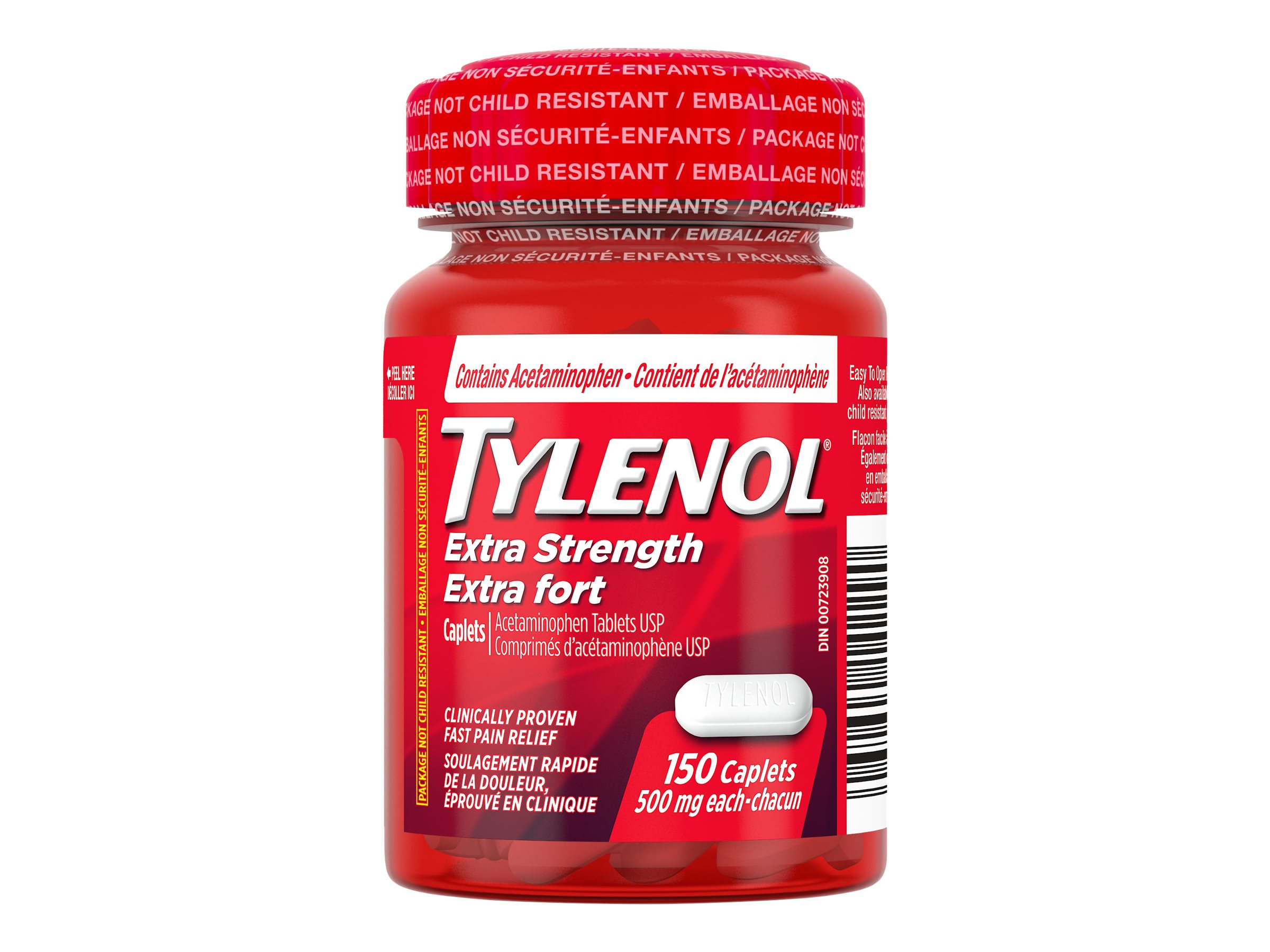 TYLENOL CAPLETS EX-STRENGTH 150'S