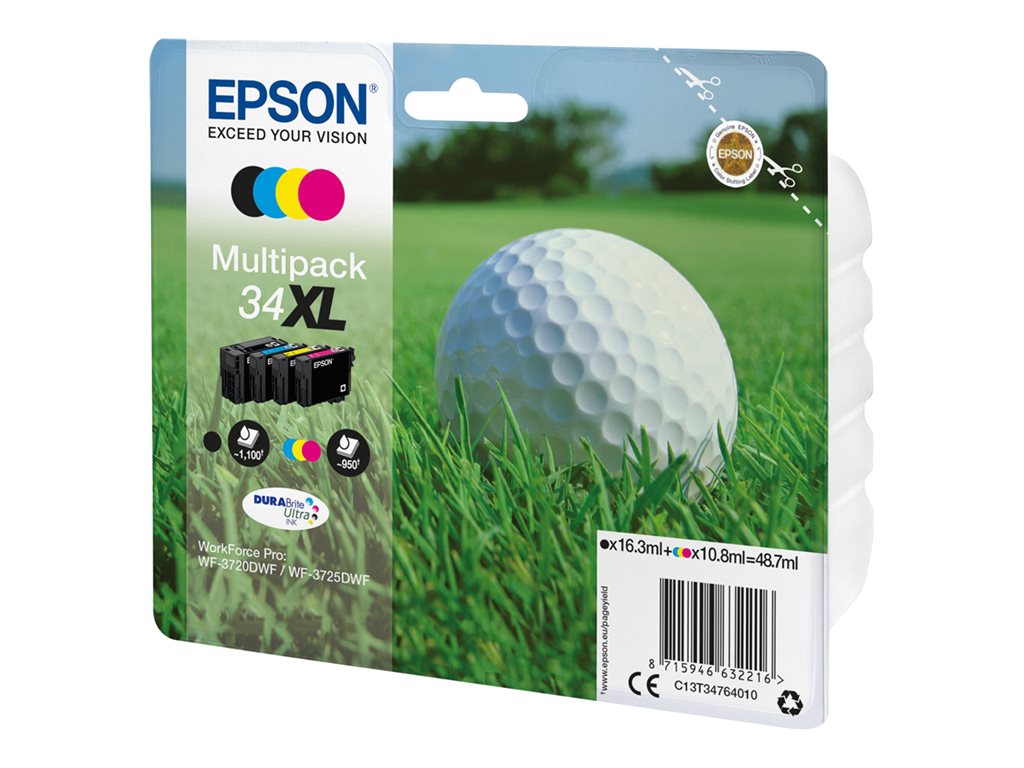 EPSON 2LB 34XL Ink Multipack CMYK w/s