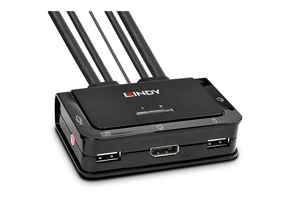 LINDY 2 Port DisplayPort USB KVM Switch