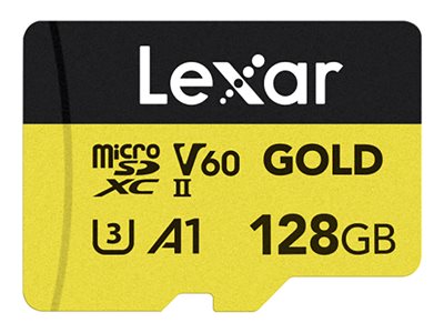 LEXAR, PROFESSIONAL, GOLD, UHS-II MICROSDXC, 128GB,MEMORY CARD