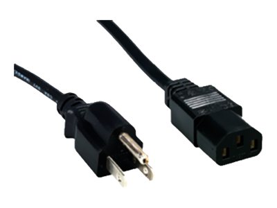 Comprehensive Standard Power cable NEMA 5-15 (P) to power IEC 60320 C13 AC 125 V 10 A 