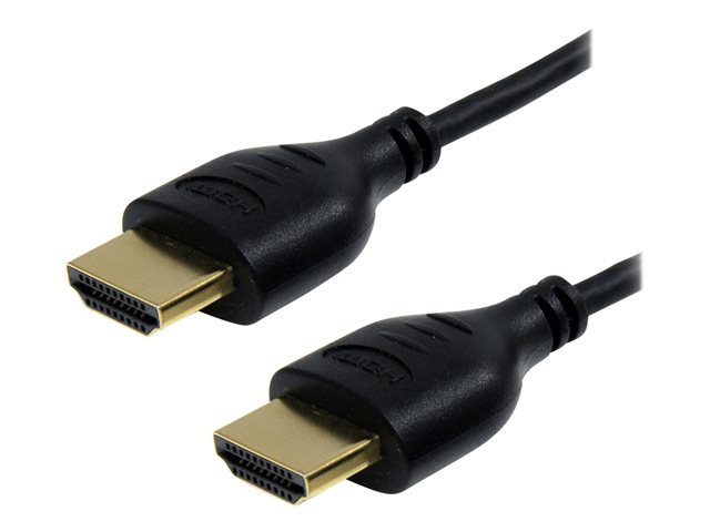 StarTech.com 3ft Slim HDMI Cable, 4K High Speed HDMI Cable with Ethernet, 4K 30Hz UHD HDMI Cord, 10.2 Gbps Bandwidth, 4K HDMI 1.4 Video / Display Cable M/M, 36AWG, ARC, HDCP 1.4, CEC - Durable Thin HDMI Cable