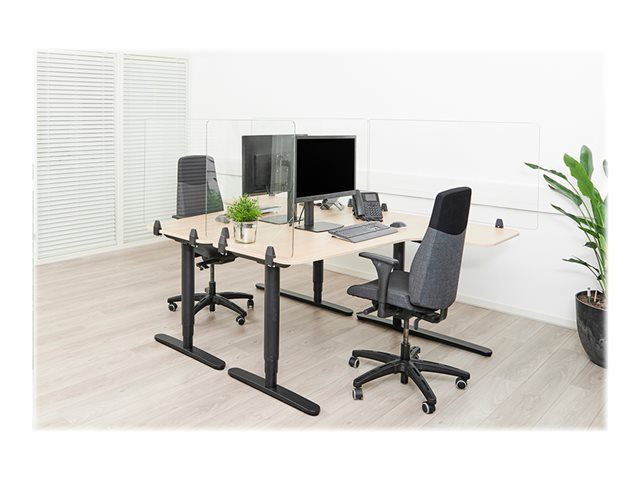 Neomounts NS-GLSPROTECT140 - rozdělená obrazovka - montáž na pracovní stůl - 138 x 65 cm - průhledná – foto 16