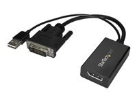 StarTech.com Adaptateur DVI vers DisplayPort avec alimentation USB - Convertisseur vidéo DVI vers DP - 1920 x 1200