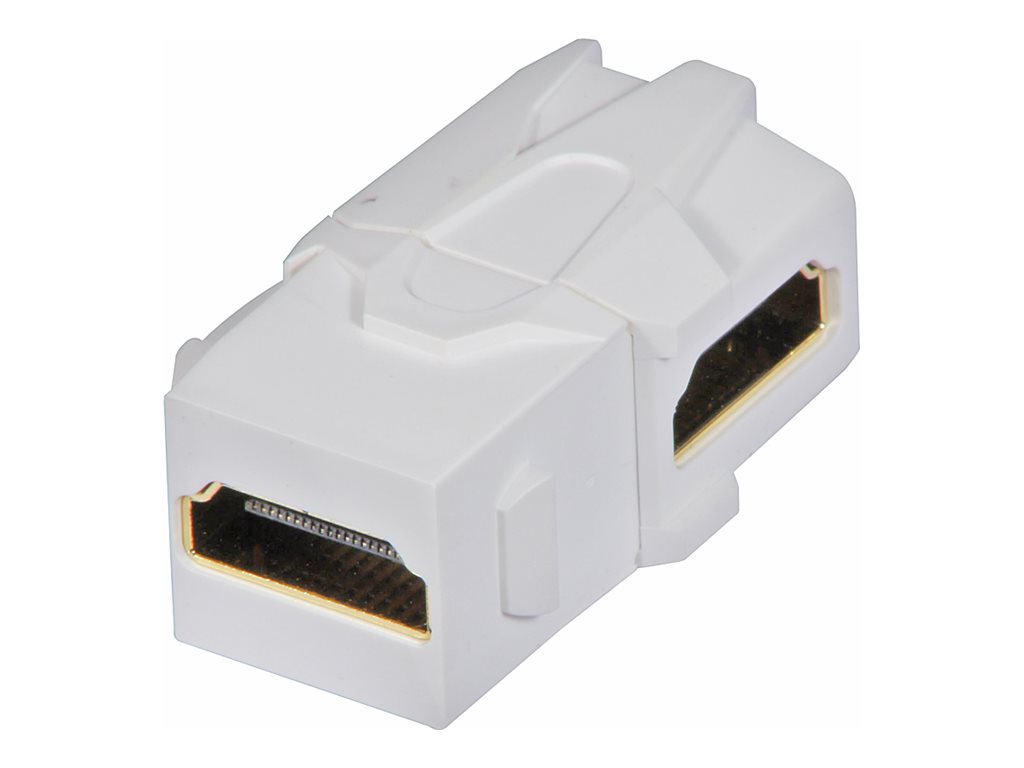 Module Keystone double femelle HDMI coudé, pour bo te murale