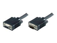 MicroConnect 15 pin HD D-Sub (HD-15) han -> 15 pin HD D-Sub (HD-15) hun 3 m Sort