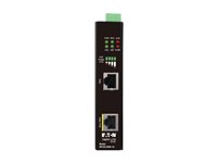 Eaton Tripp Lite Series Industrial Gigabit Ethernet PoE injector, 90W PoE++, 802.3bt, Midspan, -40C to +75C, IP30 housing, Dual 24~57VDC , DIN rail, 1 Port - PoE injector - 90 Watt