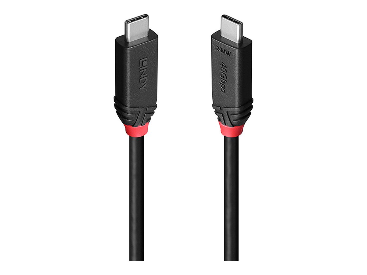 Lindy Black Line Usb C Cable 24 Pin Usb C To 24 Pin Usb C 1 M