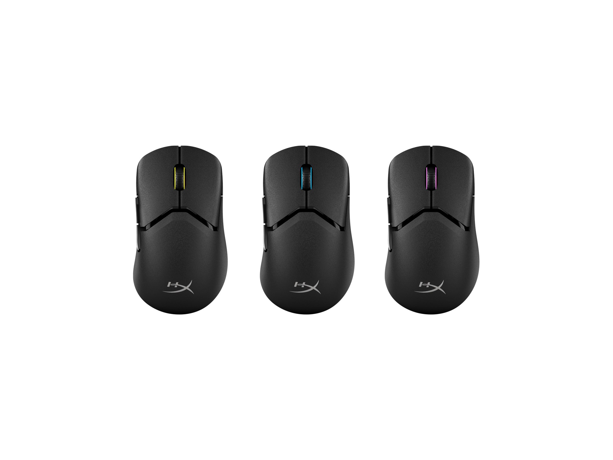 HyperX Pulsefire Saga Pro mouse 2.4 GHz Bluetooth 5.0 USB Product shot Top 79051