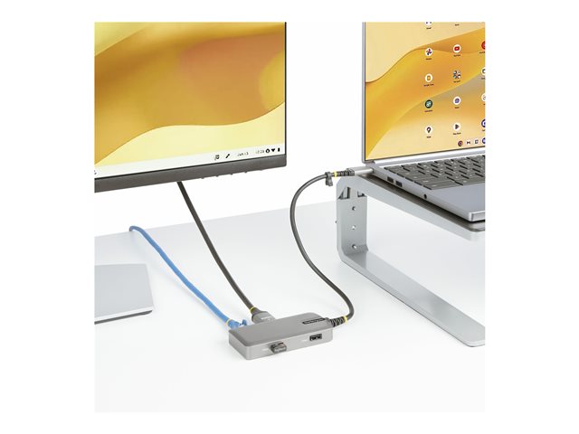 StarTech.com Adaptateur USB-C Multiport, HDMI 4K 60Hz avec/HDR, Hub USB 3  ports, 100W Power Delivery Pass-Through, Mini Station d'Accueil USB Type-C,  Windows/macOS/ChromeOS/iPadOS/Android sur