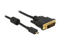 DeLOCK Video/audiokabel HDMI / DVI 2m Sort