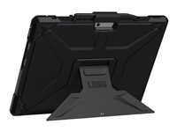UAG Rugged Case for Surface Pro 9 Metropolis SE (Antimicrobial) - Black - Bulk Poly Bag - back cover for tablet